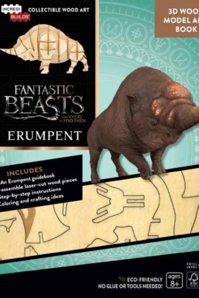 IncrediBuilds: Fantastic Beasts and Where to Find Them : Erumpent Book and 3D Wood Model by Incredibuilds