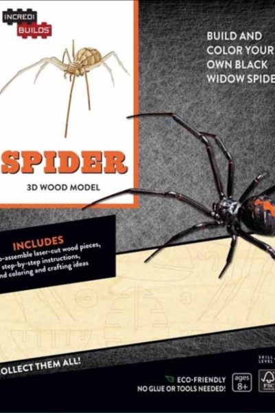 IncrediBuilds: Spider 3D Wood Model by Insight Editions