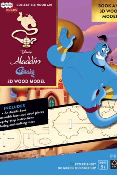 IncrediBuilds Disney’s Aladdin: Genie Book and 3D Wood Model by Hodgin, Molly Kempf