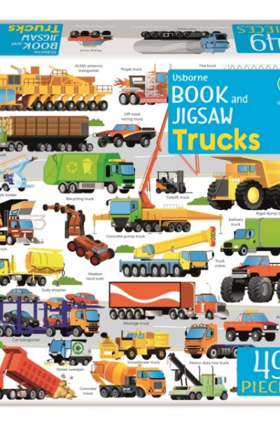 Usborne Book and Jigsaw Trucks by Smith, Sam