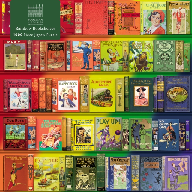 Adult Jigsaw Puzzle Bodleian Libraries: Rainbow Bookshelves : 1000-piece Jigsaw Puzzles by Flame Tree Studio
